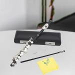 Luwecf C Key Piccolo Lightweight Easy to Play Woodwind Instrument 16 Hole Flute for Stage Performance Practice Classroom Beginner, Black