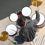 Best Choice Products 5-Piece Full Size Complete Adult Drum Set w/Cymbal Stands, Stool, Drum Pedal, Sticks, Floor Tom - Dark Cherry Sunburst