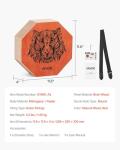 VEVOR Three-tone Cajon, Portable Travel Cajon Box Drum with Internal Guitar Strings Unique Birch Wood Drum Musical Instrument for Beginners & Professionals, 11.6 x 11.6 x 4 in