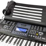 RockJam 61-Key Keyboard Piano Kit with Stand, Stool, Headphones, Keynote Stickers & Lessons