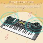 Kid Keyboard Piano - 37 Keys Piano Toys for Kids Beginners Electronic Pianos with Microphone Educational Musical Toy for 3 4 5 6 7 8 Year Old Boys Girls Gift
