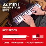 M-AUDIO Keystation Mini 32 MK3 USB MIDI Keyboard Controller with 32 Velocity Sensitive Mini Keys and Recording Software Included