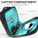 AUROTIER DJ Controller Bag for DDJ-FLX4/DDJ 200/DDJ 400/DDJ REV1, Padded DJ Backpack with Multi-pocket for 17 Inch Laptop, Cables, DJ Carrying Mixer Case with Adjustable Strap for DJ Equipment