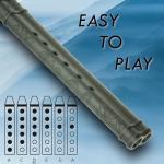 BAFlute Native American Style Drone Flute, 432hz Double Chamber Drone Flute, 3D Printed, Black, Key of A