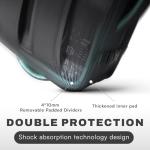 AUROTIER DJ Controller Bag for DDJ-FLX4/DDJ 200/DDJ 400/DDJ REV1, Padded DJ Backpack with Multi-pocket for 17 Inch Laptop, Cables, DJ Carrying Mixer Case with Adjustable Strap for DJ Equipment