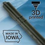 BAFlute Native American Style Drone Flute, 432hz Double Chamber Drone Flute, 3D Printed, Black, Key of A