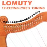LOMUTY 19-String Lyre Harp with Tuning Wrench Harp Instruments, Lyre Harp is Good Choice for Music Lovers, Beginners and Friends