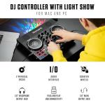 Numark Party Mix Live DJ Controller with Speakers, Lights, 2 Decks, Mixer, Audio Interface and Serato Lite