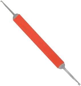 TUOREN Double Head Woodwind Spring Hook for Sax Clarinet Flute Piccolo Comfortable Grip with Anti-Slip Sleeve 1pcs