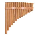 Professional Wooden Panpipe Pan Flute 15 Pipes G Key Woodwind Musical Instrument Pan Pipe Flute (Right Hand)