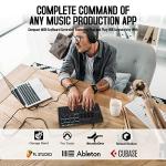 M-VAVE 25 Key USB MIDI Keyboard Controller With 8 Backlit Drum Pads, Bluetooth Semi Weighted Professional dynamic keybed 8 Knobs and Music Production,Software Included (Black)