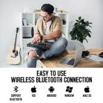 M-VAVE 25 Key USB MIDI Keyboard Controller With 8 Backlit Drum Pads, Bluetooth Semi Weighted Professional dynamic keybed 8 Knobs and Music Production,Software Included (Black)