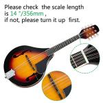 Elegant Mandolin Musical Instrument,A Style Mandolin Instrument with Guard Board,Glossy Sunburst Finish