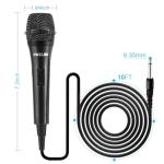 PKOJIN Dynamic Karaoke Microphone for Singing, Vocal Wired Microphone for Karaoke, Handheld Mic with 10 Ft Cable, Mics for Speaker with ON/Off Switch