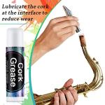 Tondiamo 6 Pieces Cork Grease for Clarinet Flute Grease Lubricant Tube Cleaning and Care Product Woodwind Instruments Accessory for Saxophone Clarinet Flute Supplies