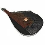 New Traditional Folk Ukrainian Bandura Chromatic 56 Strings Musical Instrument Black Color, Trembita Lviv Bandura Chernigiv Type Original Sound