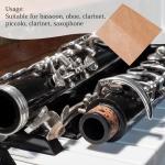 lovermusic Wood Color Saxophone Cork Sheet Replacement for Woodwinds Instrument Parts Accessories (Thickness:1.2MM)