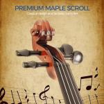 4/4 Violin for Beginners, Acoustic Full Size Starter Kit for Adult Beginners, Stringed Musical Instrument w/Case, 2 Violin Bows, 2 Bridges, Strings, Rosin, Cleaning Cloth (MV500, Full)