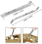 Jiayouy 6Pcs Durable Woodwind Instrument Repair Tool Steel Spring Hook Screwdriver Reverse Tweezers Trimming Tools Set for Sax Clarinet Oboe Flute Piccolo