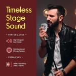 Pyle Classic Retro Dynamic Vocal Microphone - Old Vintage Style Unidirectional Cardioid Mic with XLR Cable - Universal Stand Compatible - Live Performance In Studio Recording - PDMICR42SL (Silver)