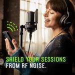 Shure SM4 Studio Recording Microphone Kit, XLR Home Studio Condenser Mic with Mix-Ready Audio - All-Metal Construction, Includes Detachable Magnetic Pop Filter & Shock Mount (SM4-K-KIT)