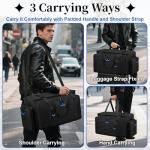 Wigojoy Large Dj Cable Bag with Laptop and Microphone Pocket, Dj Bag for Equipment and Music Accessories with Detachable Dividers, Bottom Pad, Dj Gig Bags for Musicians, Professional, Travel, Blue