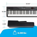 Alesis 88 Key Keyboard Piano with 480 Sounds, Speakers, USB MIDI, Carry-Bag, Stand, Headphones, Pedal and Piano Lessons for Beginners
