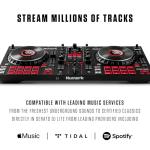 Numark Mixtrack Platinum FX Serato DJ Controller with Jog Wheel Displays, 4 Decks, Mixer, Effects Paddles and Audio Interface