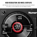 Numark Mixtrack Platinum FX Serato DJ Controller with Jog Wheel Displays, 4 Decks, Mixer, Effects Paddles and Audio Interface