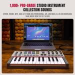 Akai Professional MPK Mini IV USB-C MIDI Keyboard Controller for Beginners and Producers - MPC Drum Pads, 360° Knobs, Pitch and Mod Wheels, Production Software, Native Instruments Sound Package, Grey