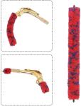 SquarezhenBo Red Saxophones Bend Neck Cleaning Brush Soft Clarinet Cleaner Microfiber Care Tool Woodwinds Neck Saver Clean Brushes for Tenor Bass Saxophones Wind and Woodwind Accessories