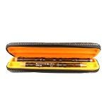 G Key Dizi Black Bamboo Flute with Free Membrane & Glue & Protector Set Traditional Chinese Instrument (Key of G/Black Bamboo)