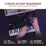 Akai Professional MPK Mini Plus - USB MIDI Keyboard Controller with 37 Mini Keys, 8 MPC Pads, Sequencer, MIDI/CV/Gate I/O, Music Production Software and Native Instruments Sound Package