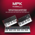 Akai Professional MPK Mini Plus - USB MIDI Keyboard Controller with 37 Mini Keys, 8 MPC Pads, Sequencer, MIDI/CV/Gate I/O, Music Production Software and Native Instruments Sound Package