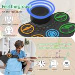 Electric Drum Set for Kids & Adults, 9-Pad Electronic Drum Pad with 0.32" Thickened Silicone, Built-in Speaker, Rechargeable Battery, Headphone Jack. Portable Electric Drums Gift Bateria Electrica