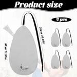 Clarinet Cleaning Kit - 4Pcs Clarinet Swab Clarinet Cleaning Cloth for Piccolo Flute Saxophone and Other Wind & Woodwind Instruments (Gray)