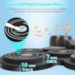 Electric Drum Set with 7-Color Dynamic LED Lights, 9-Pad Electronic Drum Set with Dual Speakers, Bluetooth MIDI, Portable Practice Drum Pad for Kids & Adult Beginners, Christmas Birthday Gift