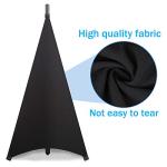 Dofilachy Speaker Stand Cover-DJ Bag with 360 Degree Cover, Speaker Tripod Scrim Cover for Speaker/Lighting with Free Travel Bag (Two Pack-Black)