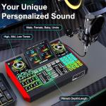 Podcast Equipment Bundle with 3.5mm Condenser Microphone for Pc/Phone Live Streaming Singing Gaming, Podcast Microphone Bundle with Live Sound Board Audio Mixer Denoise,DJ Sets