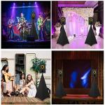 Dofilachy Speaker Stand Cover-DJ Bag with 360 Degree Cover, Speaker Tripod Scrim Cover for Speaker/Lighting with Free Travel Bag (Two Pack-Black)