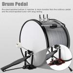 EASTROCK Junior Drum Set, 3 Piece 14'' Junior Drum sets for Drummer,Beginner, Drum Set for 5-7 Years Old with Adjustable Throne,Cymbal,Pedal,Drumsticks (Gray)