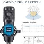 Podcast Equipment Bundle For 2, ALPOWL Audio Interface with Cardioid Designer BM800 Mic for Gamer and All-In-One DJ Mixer, perfect for Live Streaming, Singing, YouTube, Gaming