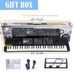 SEMART keyboard Piano Digital electric piano portable electronic music keyboard 61 key toy for kids beginner children toddler musical instruments w/microphone stand USB christmas Birthday gift