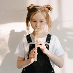 Eastrock Recorder Instrument for Adults Beginners Maple Wood C Key Soprano Recorder German Style 2 Piece With Hard Case