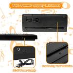 Piano Keyboard for Kids, EOOLEOW 37 Keys Portable Electronic Piano for kids with Microphone - Music Keyboard Piano Toys for 3 4 5 6 7 8 9 Year Old Boys and Girls (Black)