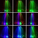 Wuzstar 27-Eye Party DJ Light with Remote, LED Strobe Effects, DMX Control & Sound Activity - Disco Stage Lighting for Clubs, Weddings, DJ Shows, Xmas, Halloween