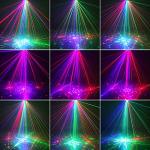 Wuzstar 27-Eye Party DJ Light with Remote, LED Strobe Effects, DMX Control & Sound Activity - Disco Stage Lighting for Clubs, Weddings, DJ Shows, Xmas, Halloween