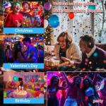 Wuzstar 27-Eye Party DJ Light with Remote, LED Strobe Effects, DMX Control & Sound Activity - Disco Stage Lighting for Clubs, Weddings, DJ Shows, Xmas, Halloween