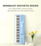 The ONE Smart Keyboard COLOR 61 Keys Piano Keyboard, Music Keyboard with 256 Timbres, 64 Polyphony, 2 Speakers, Built-in LED Lights and Free Apps (Blue)