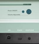 The ONE Smart Keyboard COLOR 61 Keys Piano Keyboard, Music Keyboard with 256 Timbres, 64 Polyphony, 2 Speakers, Built-in LED Lights and Free Apps (Blue)